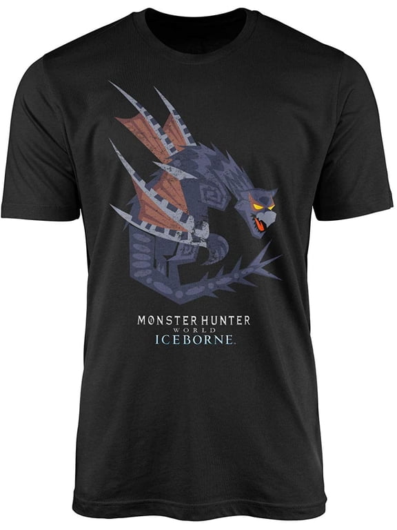 Iceborne World Nargacuga Adult T-Shirt (XX-Large, Black)
