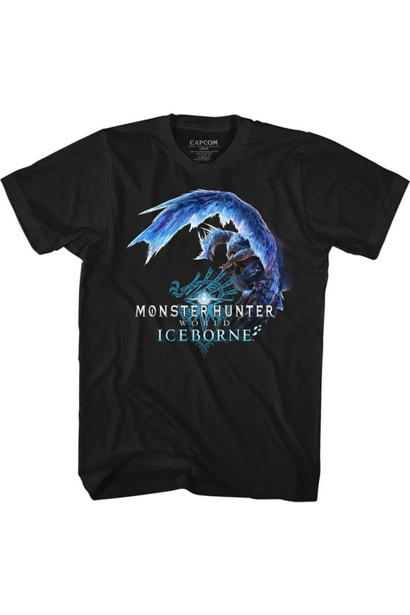 Monster Hunter Icydragon Black Adult T-Shirt M