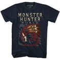thumbnail image 1 of Monster Hunter Large Dragon Navy Adult T-Shirt 6Xl, 1 of 2
