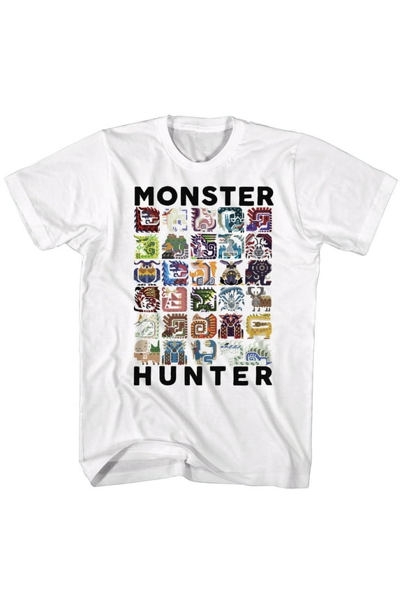Monster Hunter Let's Hunt White Adult T-Shirt