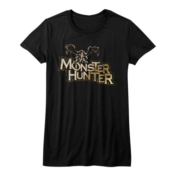 Monster Hunter Logo Black Junior Women's T-Shirt