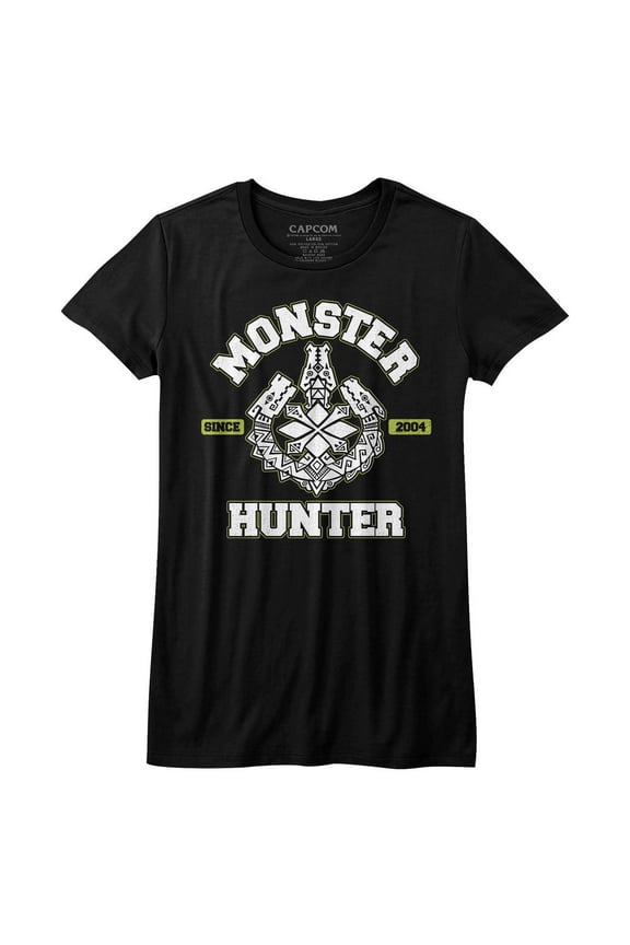 Monster Hunter MH2004 Black Junior Women's T-Shirt