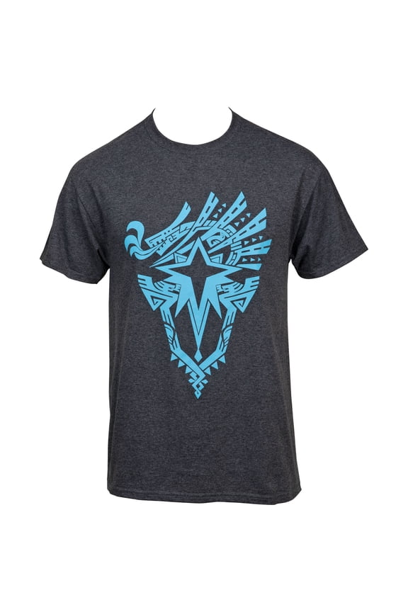 Mens T-Shirt - Iceborne Blue Print Emblem