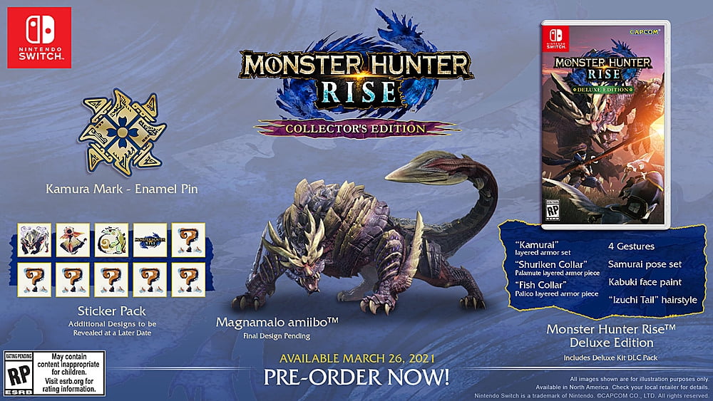 Nintendo Switch Monster Hunter Rise: Collector's Edition Nintendo Switch Monster Hunter Rise: Collector's Edition