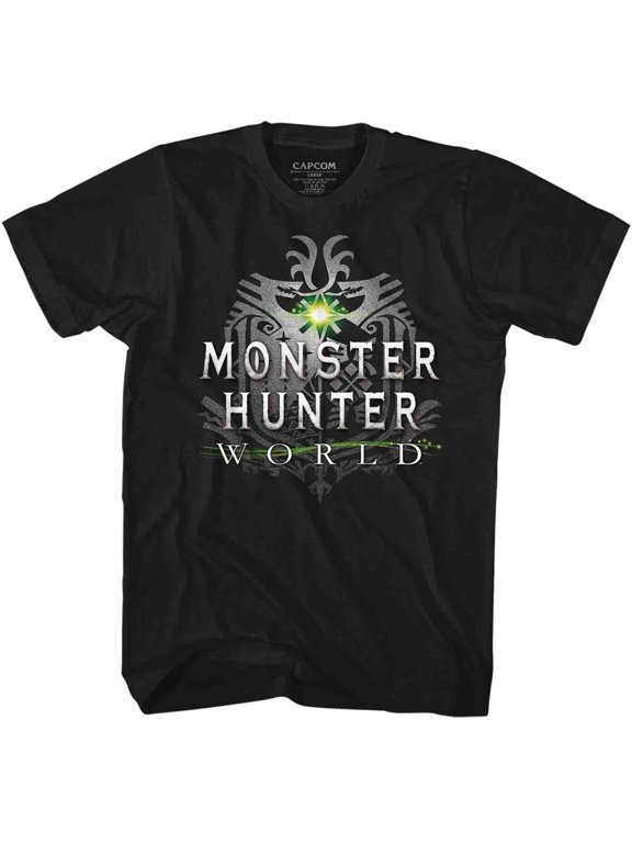 Monster Hunter World Logo Black Adult T-Shirt