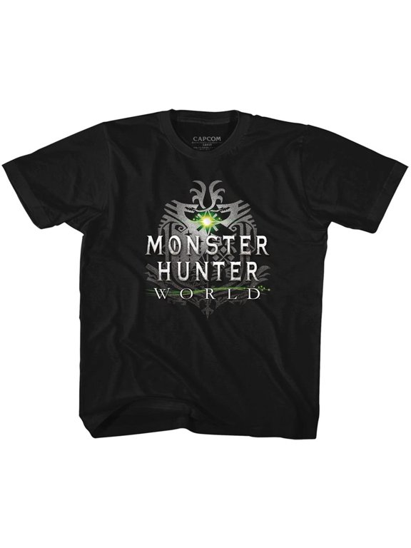 Monster Hunter World Logo Black Children's T-Shirt