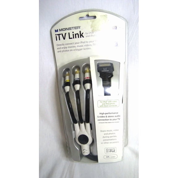 Monster I Tv Link Ipod 10 Ft Television Cable