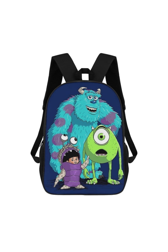 Monster Inc Backpacks Anime Backpack 3d Printing Cartoon Backpack Shoulders Lightweight Casual Daypack Travel Backpack 17in