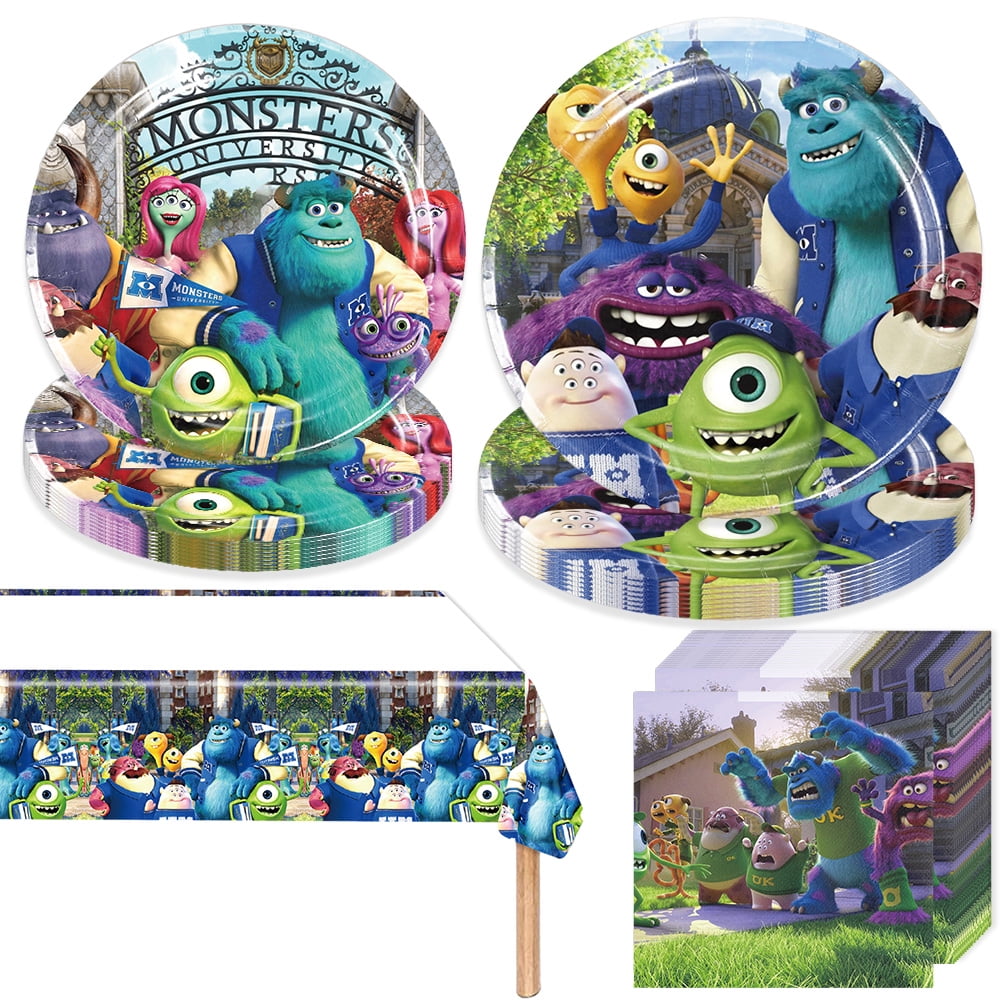 高価値セリー Supplies: Party Birthday Inc Monster Table Disposable Cover, 使い捨て食器