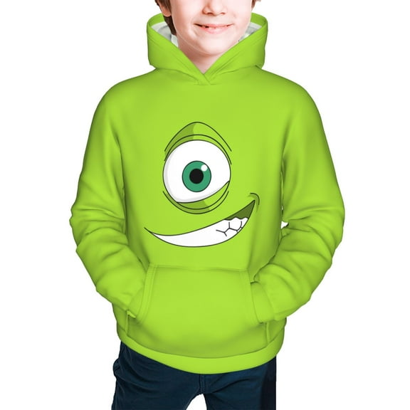 Monster Inc Girls Boys Graphic Hooded Sweatshirt Sizes 7-20 Pullover Sweatshirt Monster Inc Merch Gifts for Kids Teens