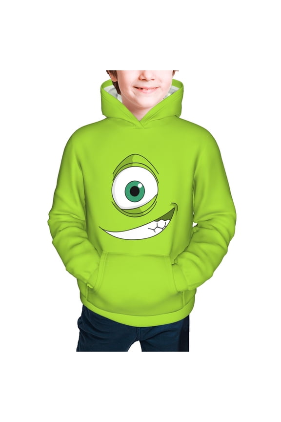 Monster Inc Girls Boys Graphic Hooded Sweatshirt Sizes 7-20 Pullover Sweatshirt Monster Inc Merch Gifts for Kids Teens
