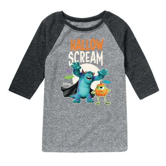 Monster Inc - Hallo-Scream - Toddler And Youth Raglan Graphic T-Shirt