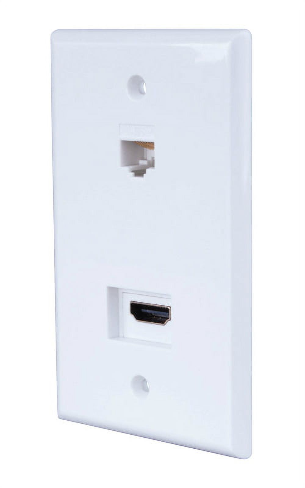 Monster JHIU0072 Just Hook It Up Home Theater Wall Plate, Plastic