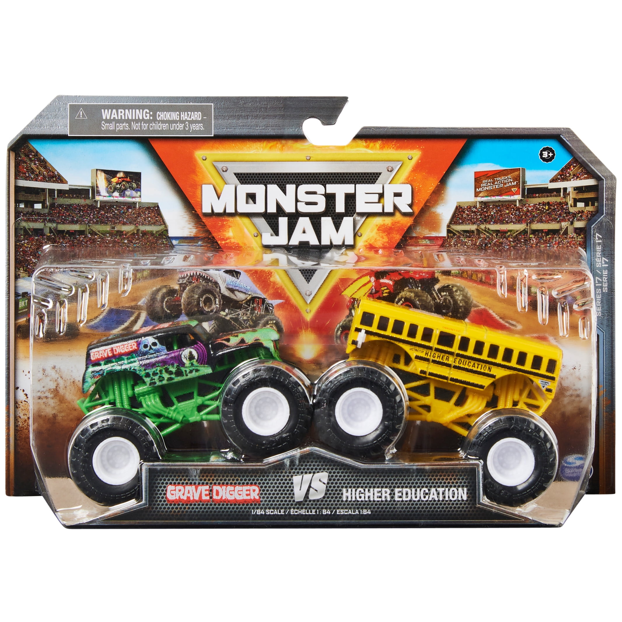 Monster Jam 1:64 Grave Digger Vs. Higher Education Monster
