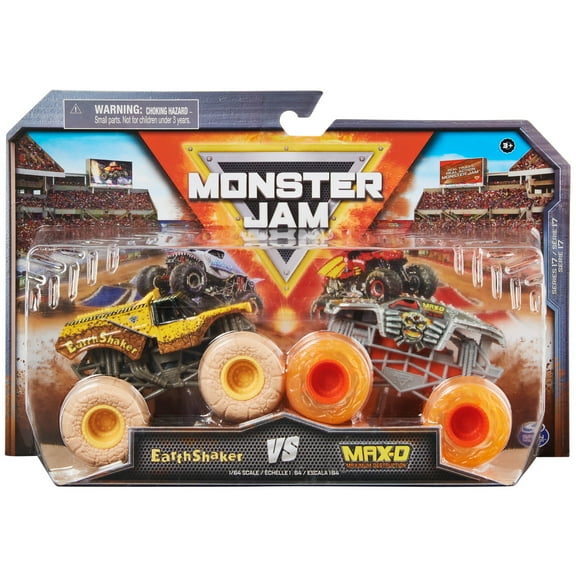 Monster Jam, 1:64 Scale Die-Cast Monster Trucks 2-Pack (Style May Vary)