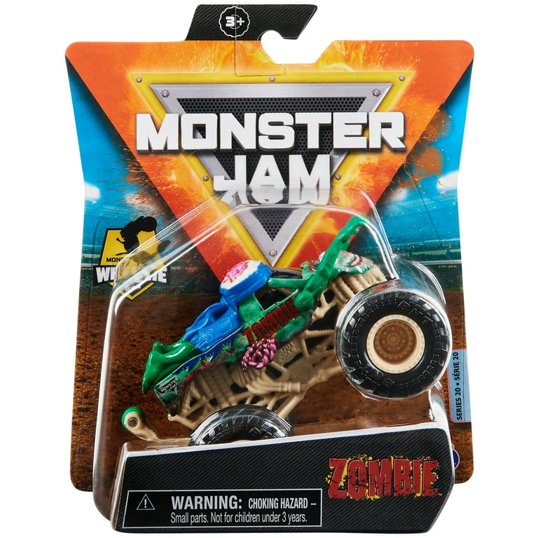Monster Jam 1:64 Scale Zombie Monster Truck, Bone Yard