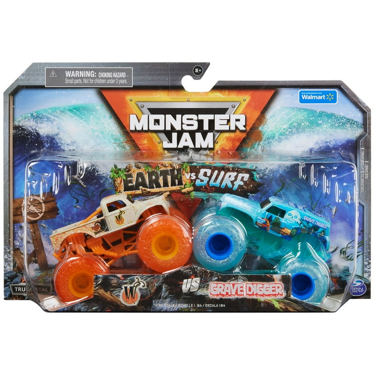 NEW 2 x 2-Pack 2020 Monster Jam FIRE & ICE 1:64 Monster Trucks Walmart hotsell Exclusive