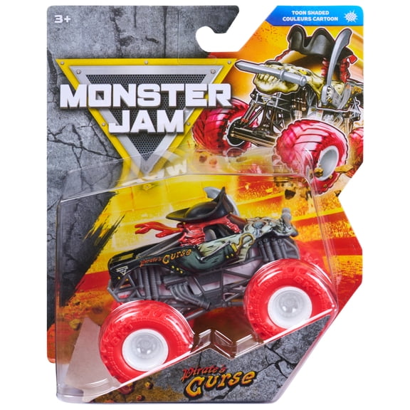Monster Jam Pirates Curse 1:64 Scale Die-Cast Monster Truck for Kids 3 and up