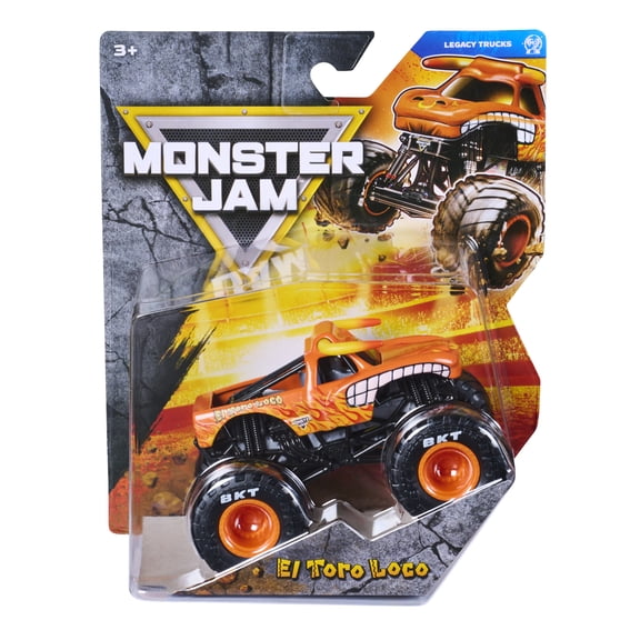 Monster Jam, Official El Toro Loco Monster Truck, Die-Cast Vehicle, 1:64 Scale, Kids Toys for Boys Ages 3 and up