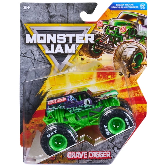 Monster Jam Grave Digger 1:64 Scale Die-Cast Monster Truck for Kids 3 and up