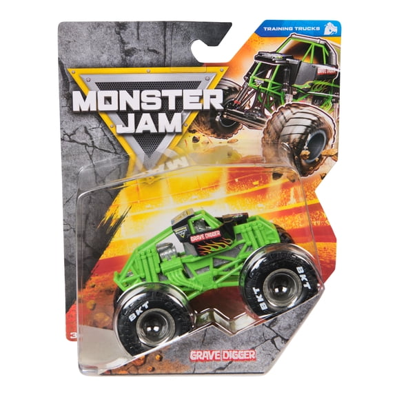 Monster Jam, Official Grave Digger Monster Truck, Die-Cast Vehicle, 1:64 Scale, Kids Toys for Boys Ages 3 and up