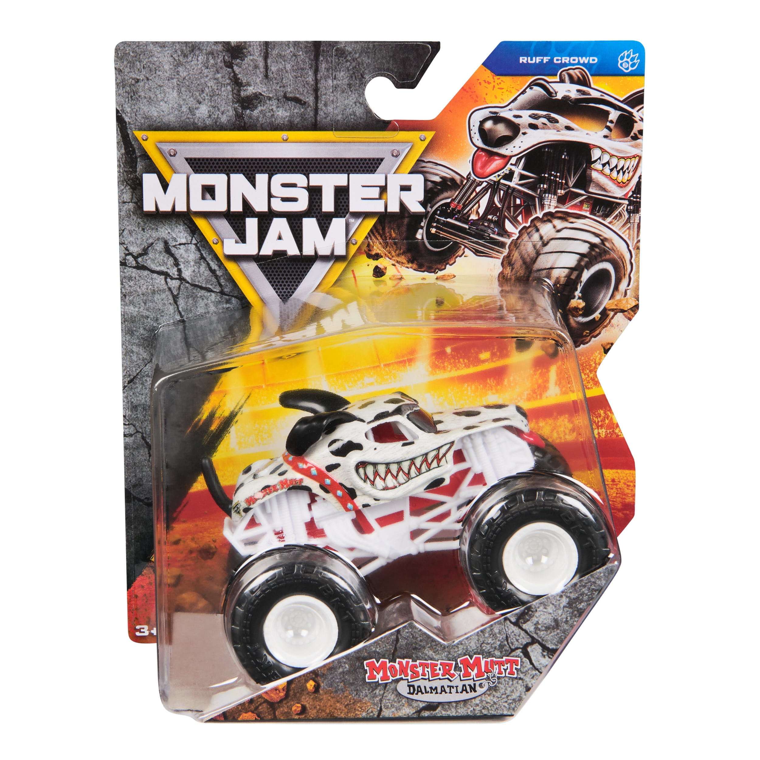 Monster Jam, Official Dalmatian Monster Truck, Die-Cast Vehicle, 1:64 Scale, Kids Toys for Boys Ages 3 and up