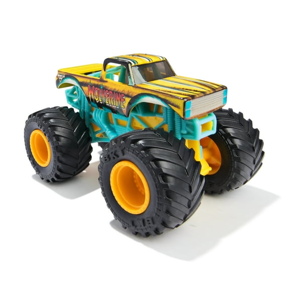 Monster Jam, Marvel Official Wolverine Monster Truck, Die-Cast Vehicle, 1:64 Scale, Super Hero Kids Toys for Boys Ages 3 and up