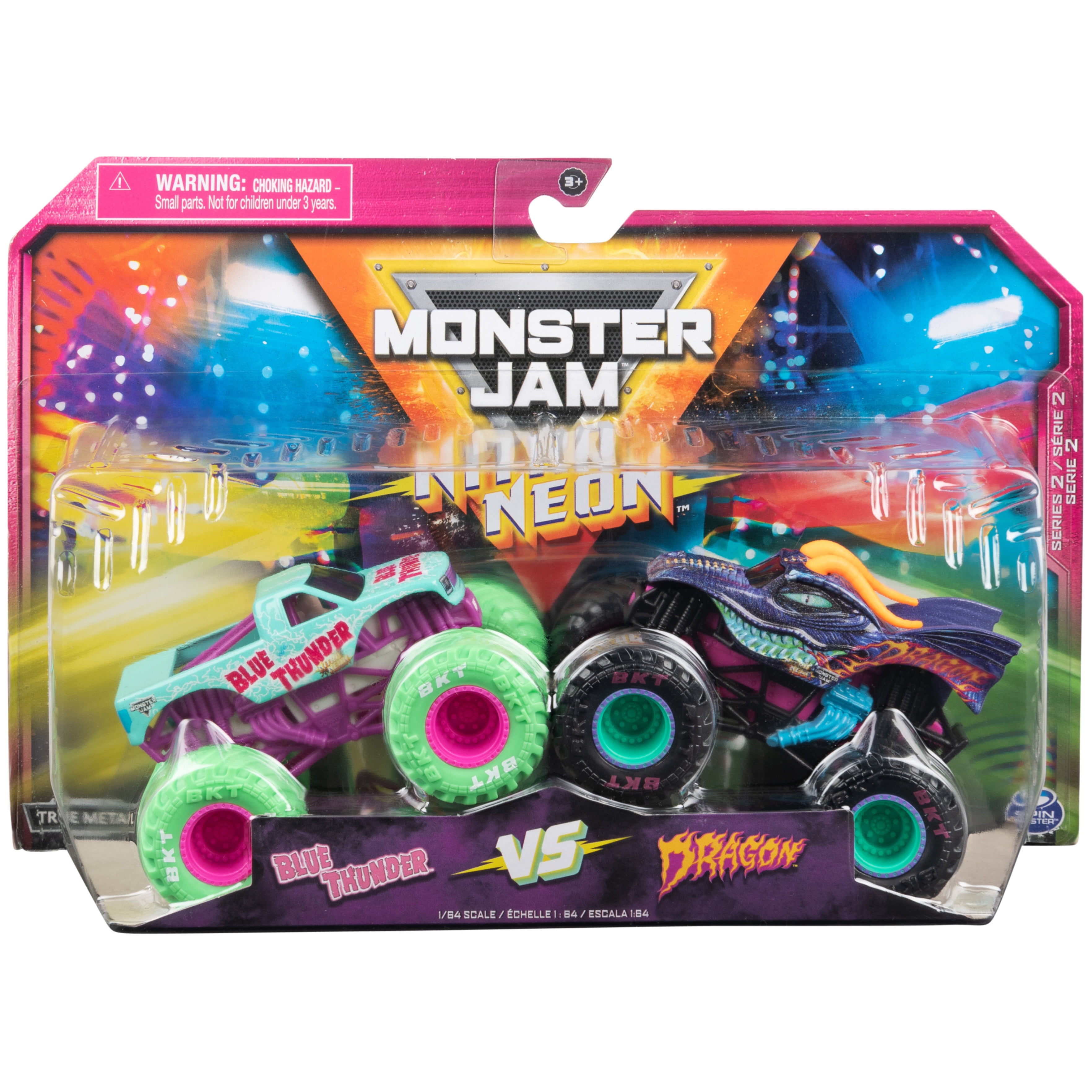 Monster Jam, 2-in-1 Launch N' Go Hauler Playset and Storage with