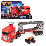 Monster Jam, 2-in-1 Launch N’ Go Hauler Playset and Storage with Exclusive Monster Truck (New)