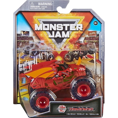 Monster Jam 2022 Spin Master 1:64 Diecast Truck with Bonus Accessory: See-Thru Crew Dragonoid