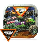 Dinner Plates, 9 Inch, 8-Pack - Monster Truck Variety Pack with , Toro Loco & More - Birthday Party Supplies