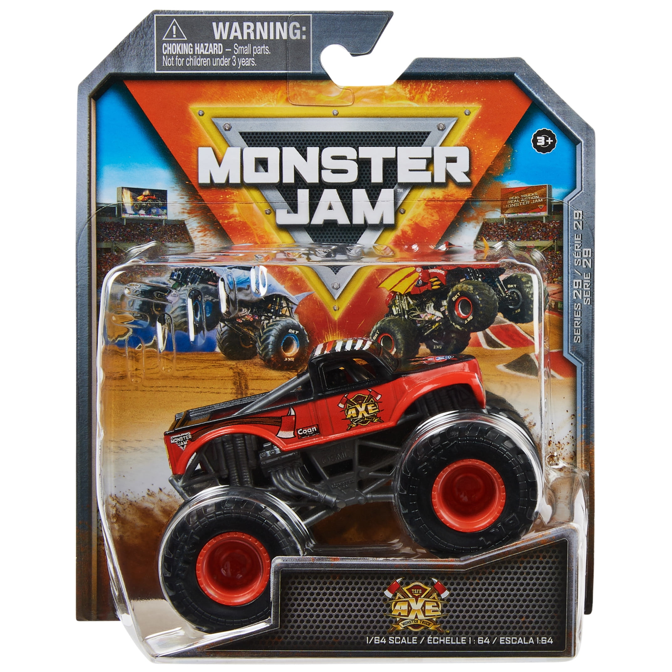 Monster Jam Axe - 1:64 Scale Monster Trucks, Girl and Boy