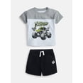 thumbnail image 1 of Monster Jam Baby Boys Graphic Tee and Matching Shorts Set, 2-Piece, Sizes 0/3M-24M, 1 of 3