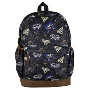 Monster Jam Backpack Allover Son-Uva Digger Print Design 16 Book Bag Adjustable Straps Bottom School Tech Sleeve