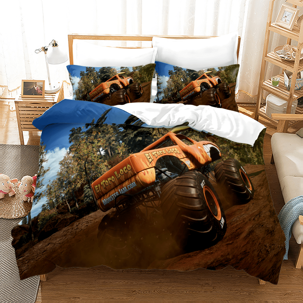 Monster Jam Bedding Set Single Twin Full Queen King Size Monster Jam
