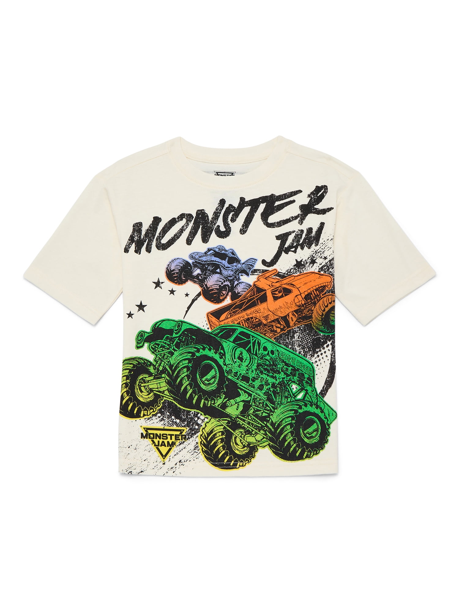 Monster Jam Boys Graphic Tee with Short Sleeves, Sizes 4-18