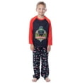 thumbnail image 1 of Monster Jam Boys' Grave Digger Raglan Sleep Pajama Set Shirt Pants, 1 of 7