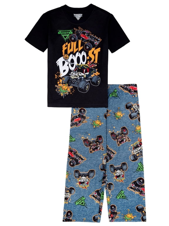 Boys Halloween Short Sleeve Top and Pant Pajama Set, 2-Piece, Sizes 4-12