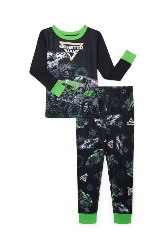 Boys Long Sleeve Tee and Pants Pajama Set, 2-Piece, Sizes 4-10