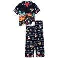 thumbnail image 1 of Monster Jam Boys Short Sleeve Coat Top and Pant Pajama Set, 2-Piece, Sizes 4-12, 1 of 3