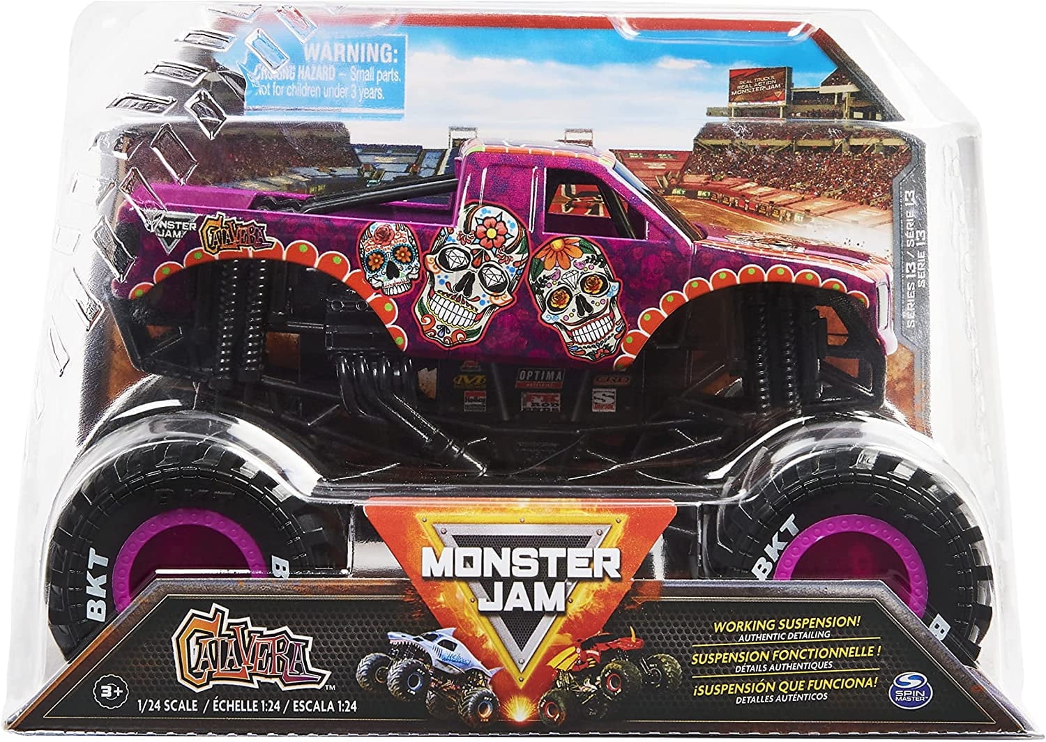 Monster Jam Original Toy: Calavera Purple Monster Truck, 1