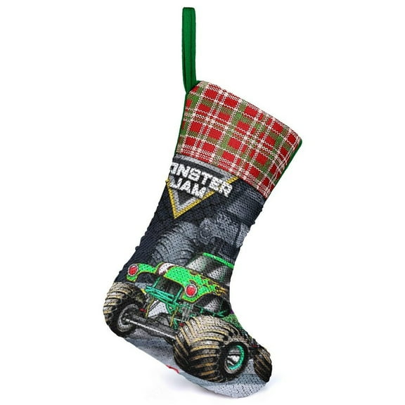 Monster Jam Christmas Stocking Santa Claus Stockings Xmax Gift Socks Christmas Tree Decoration Party Ornaments Hangings
