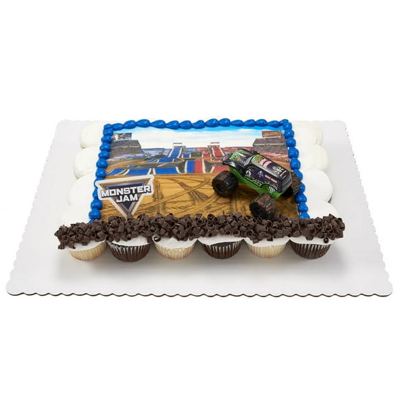 Monster Jam Cupcake Cake