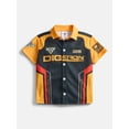 thumbnail image 1 of Monster Jam Digatron Toddler Boys Button Shirt with Short Sleeves, Sizes 12M-5T, 1 of 8