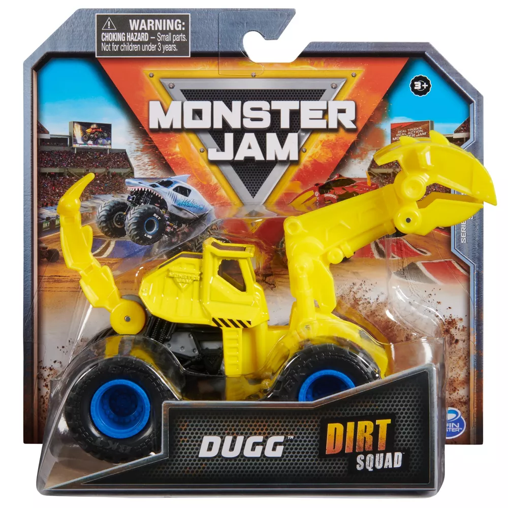 Monster Jam Dirt Squad Dozers - Dugg for Indoor Playground Fun