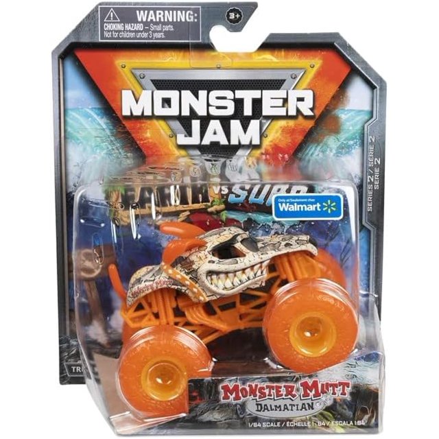 Monster Jam Earth vs Surf Monster Mutt Dalmatian Series 2