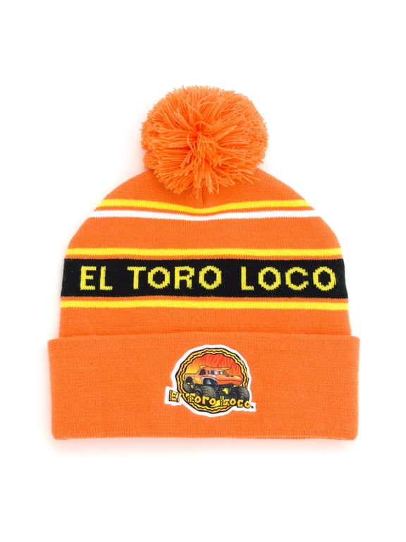 Toddler Boys' Knit Beanie Hat El Toro Loco Orange