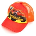 thumbnail image 1 of Monster Jam El Toro Loco Newborn Baby Boys Mesh Adjustable Snapback Baseball Cap El Toro Loco Orange One Size, 1 of 5