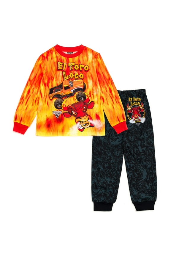 El Toro Loco Pajama Shirt and Pants Sleep Set Toddler to Little Kid