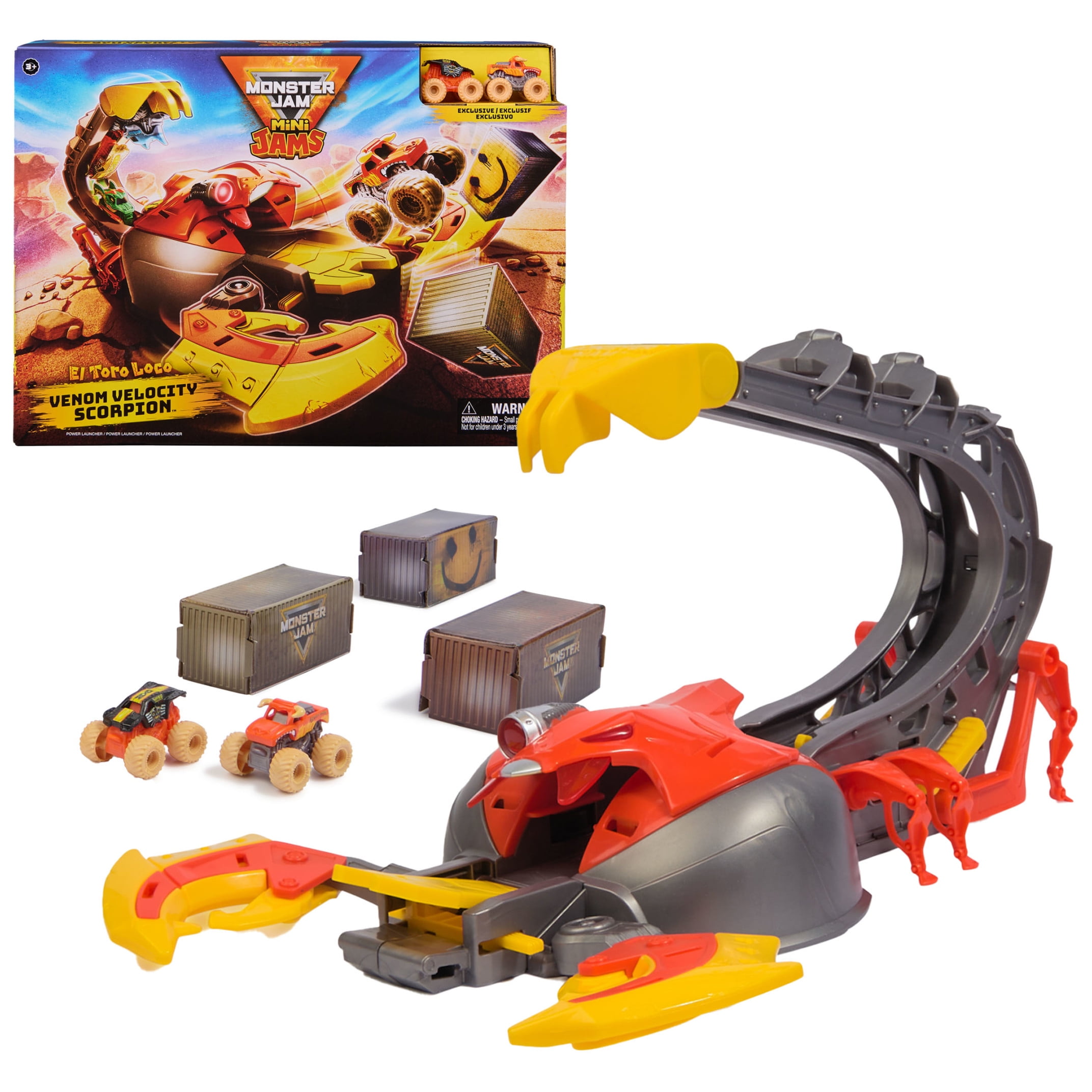 Monster Jam, El Toro Loco Venom Velocity Scorpion Playset, for Ages 3 and up (New)  (图1)